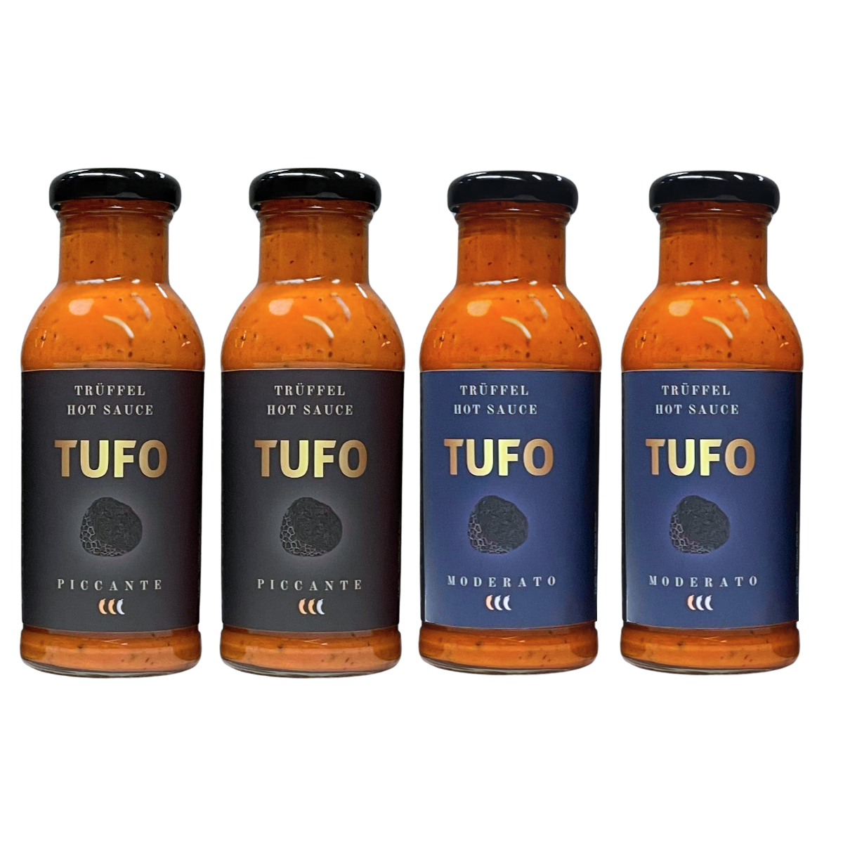 2 and 2 - PICCANTE and MODERATO Truffle Sauce (4 x 250 ml)