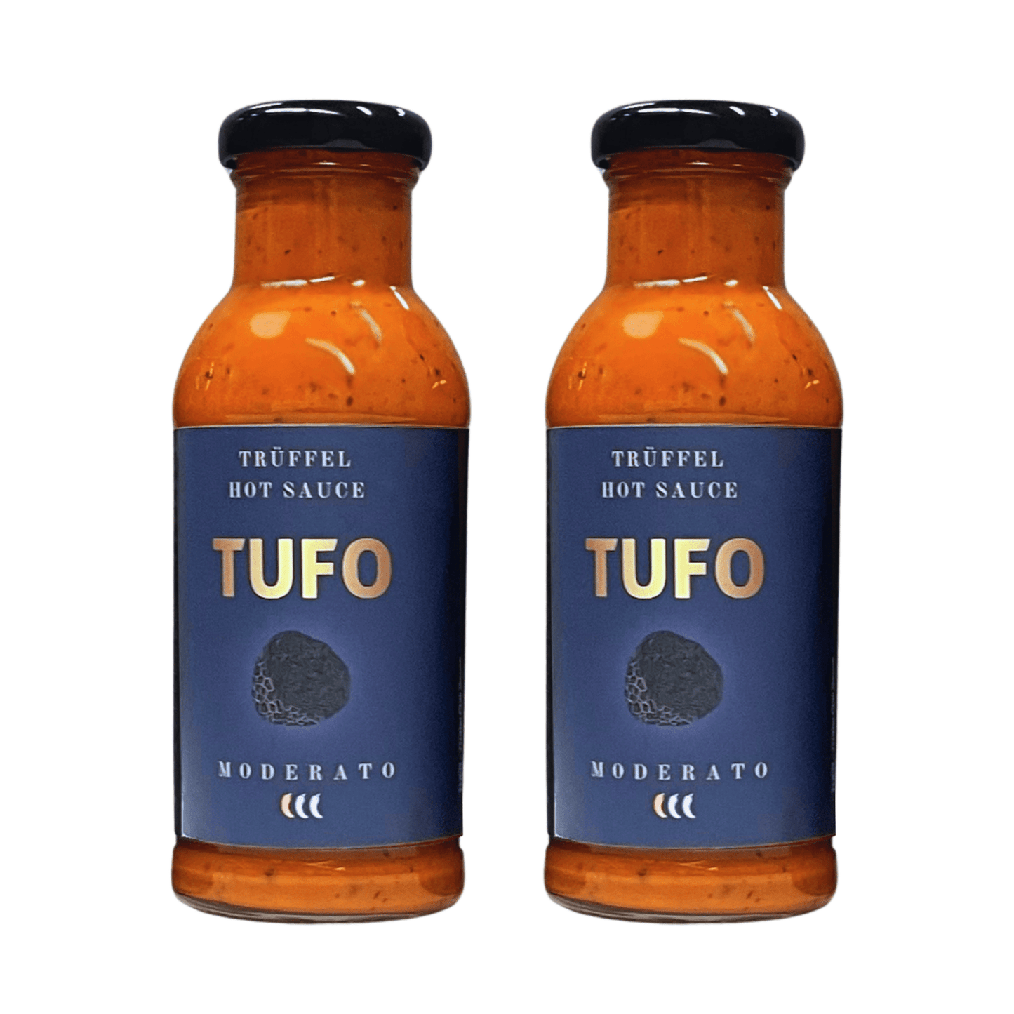 2 x TUFO Truffle Hot Sauce "MODERATO" (2x 250 ml) - TufoSauce