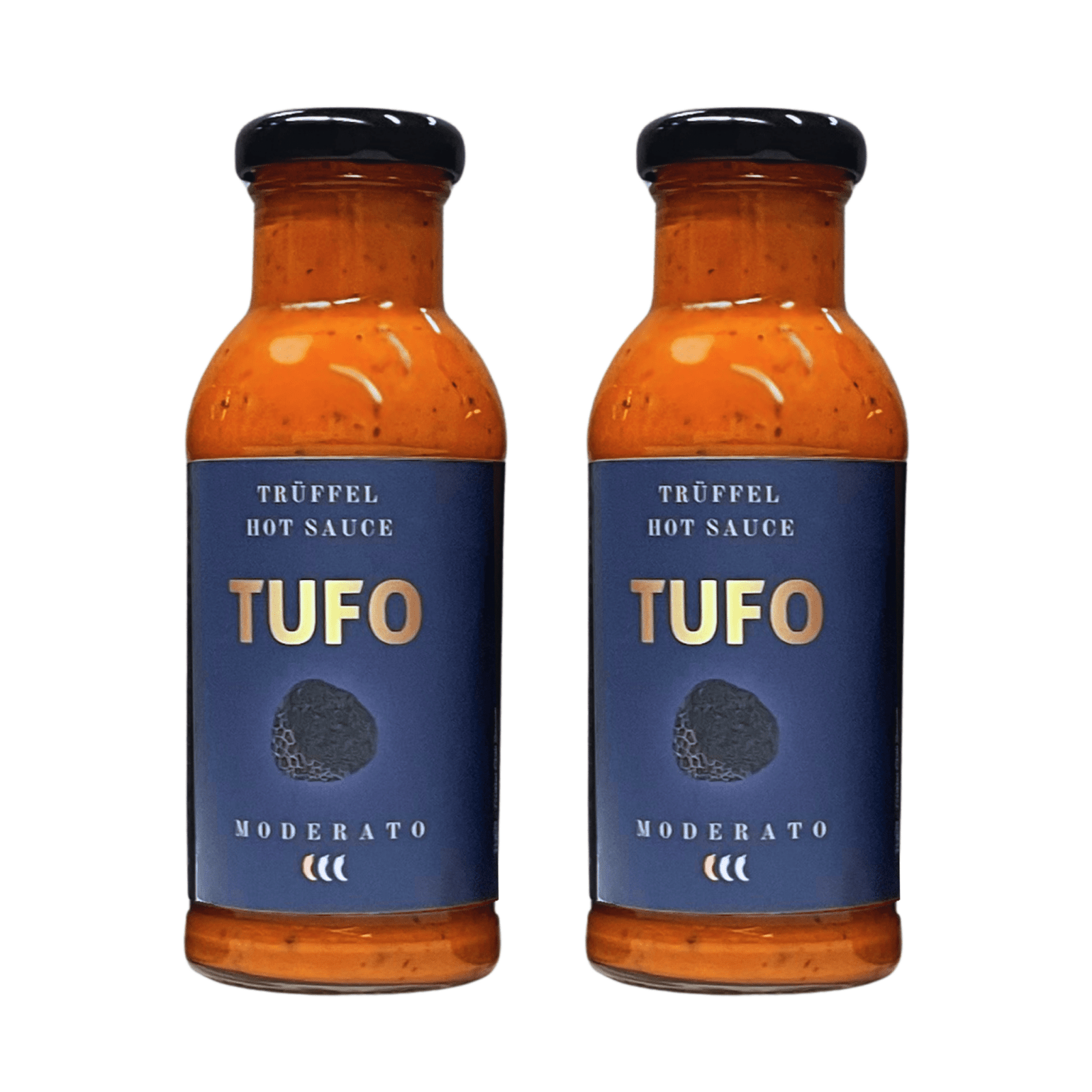 2 x TUFO Truffle Hot Sauce "MODERATO" (2x 250 ml) - TufoSauce