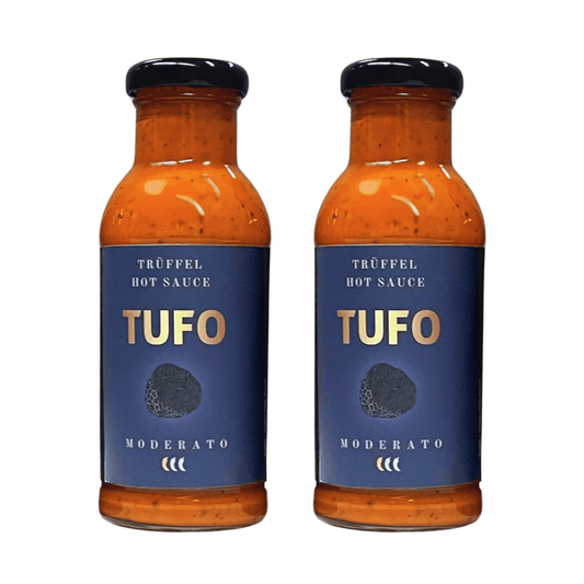 2 x TUFO Truffle Hot Sauce "MODERATO" (2x 250 ml) - TufoSauce