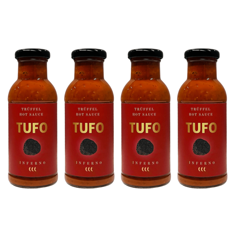 4 x TUFO Truffle Hot Sauce INFERNO (4 x 250 ml) - TufoSauce