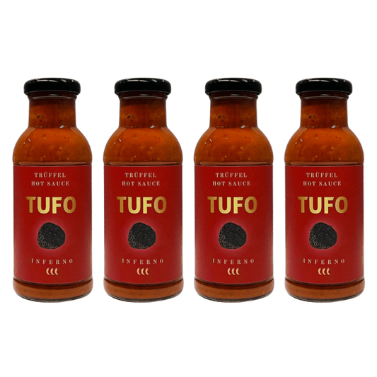 4 x TUFO Truffle Hot Sauce INFERNO (4 x 250 ml) - TufoSauce