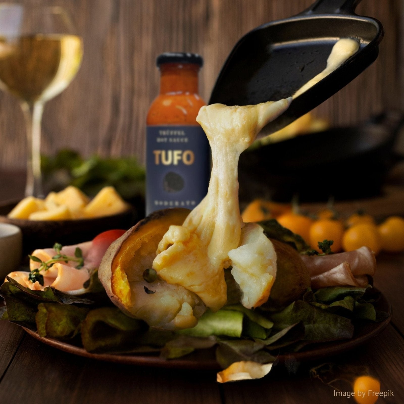 4 x TUFO Truffle Hot Sauce MODERATO (4 x 250 ml) - Hot Sauce - TufoSauce