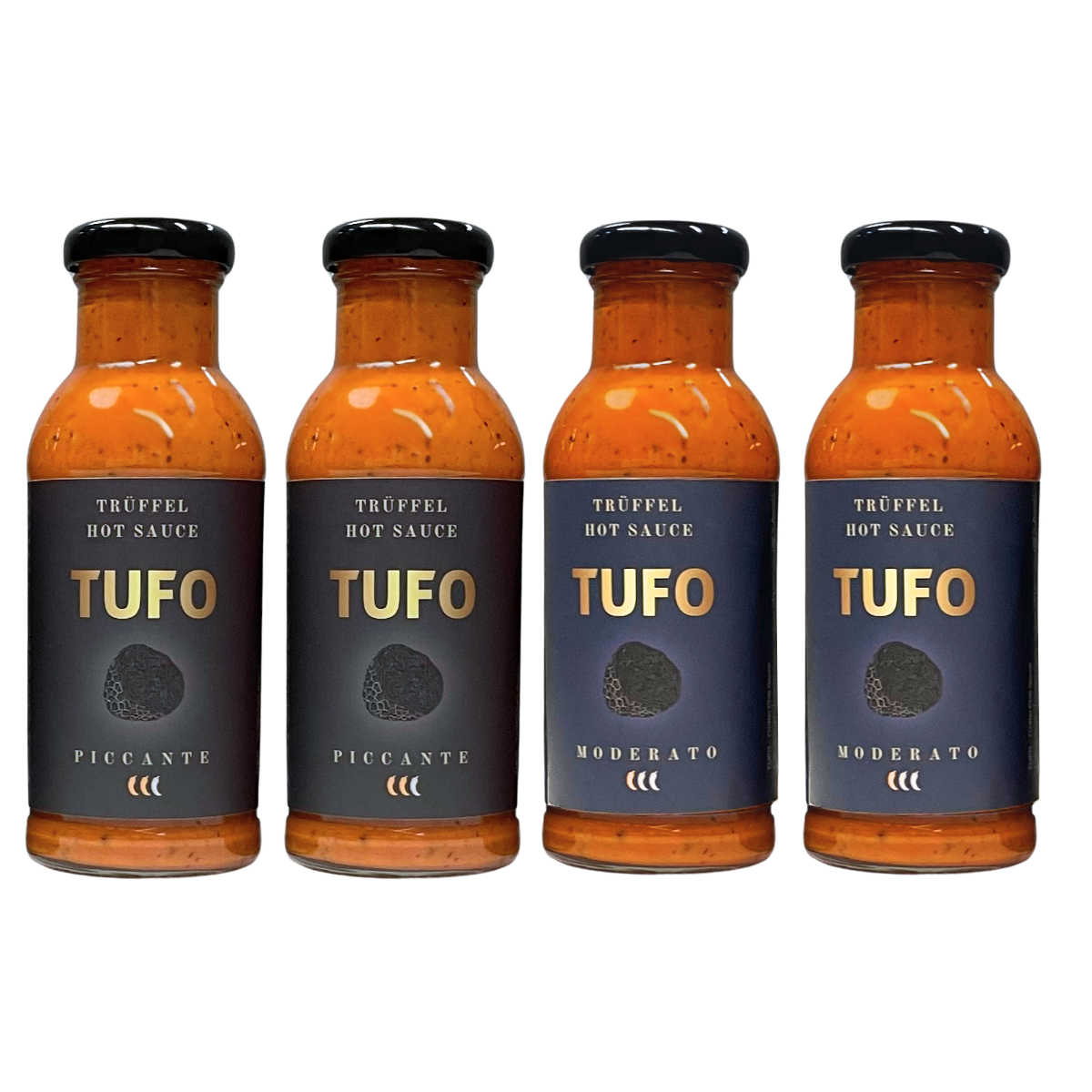 2 und 2 - PICCANTE und MODERATO Trüffelsauce (4 x 250 ml)