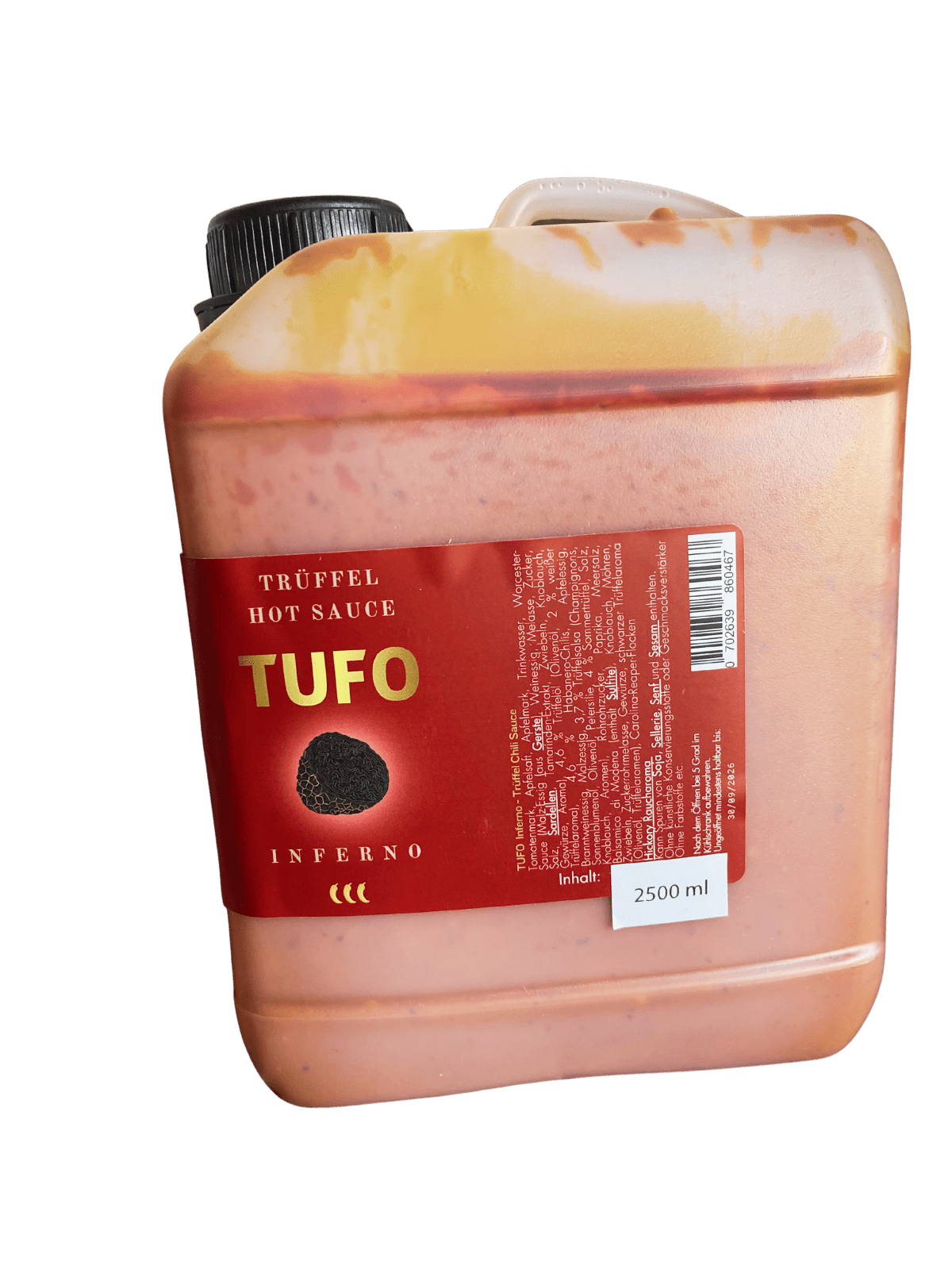 TUFO INFERNO Supersize (2.5 liter) Catering & Party-Hot Sauce-TUFO GmbH - Trüffel & Chili Saucen