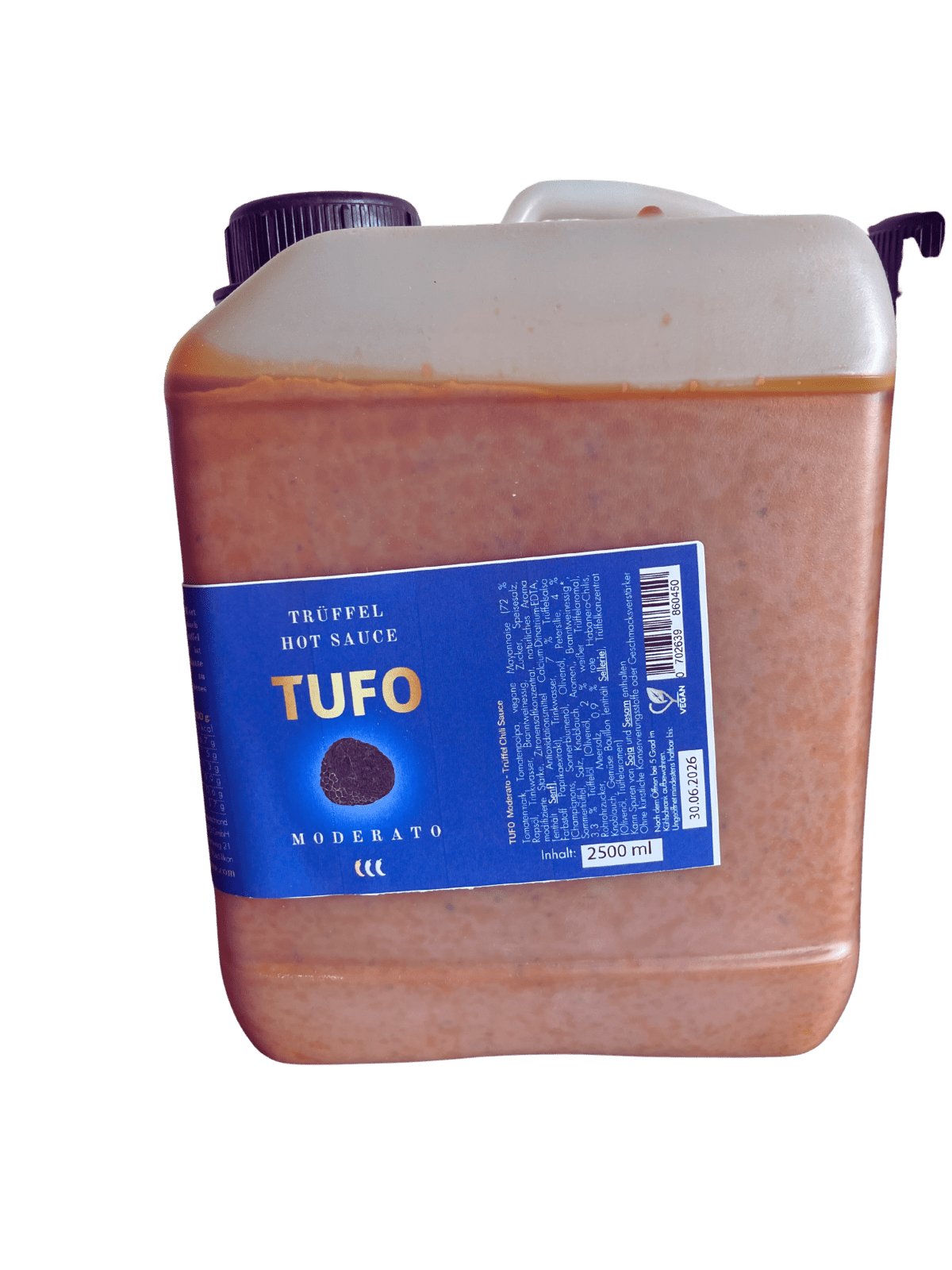TUFO MODERATO Supersize (2.5 liter) Catering & Party-Hot Sauce-TUFO GmbH - Trüffel & Chili Saucen