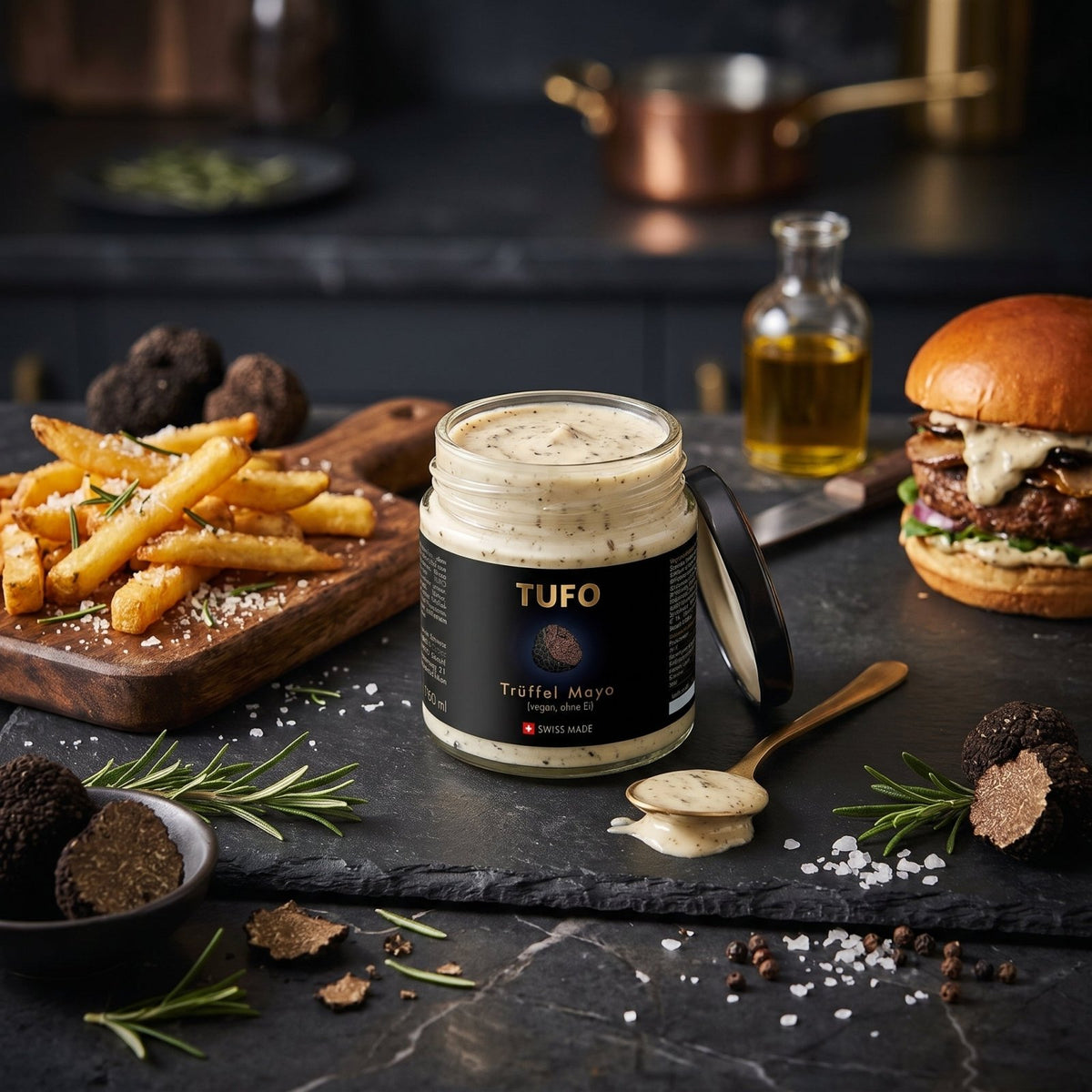 TUFO Truffle Mayo (Vegan) 160 ml-Mayonnaise-TUFO GmbH - Trüffel & Chili Saucen